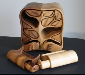 Wedding gift, Tree shaped bandsaw box by Taya