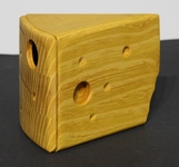 Cheese shaped bandsaw box, sajt díszdoboz,#0049