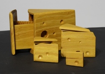 Cheese shaped bandsaw box, sajt díszdoboz,#0049