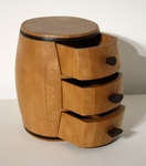 Barrel bandsaw box, #0056