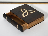 Book shaped bandsaw box, #00705b