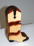 Cowgirl boot bandsaw box