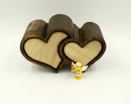 Double heart bandsaw box by Taya