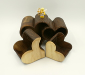 Double heart bandsaw box by Taya
